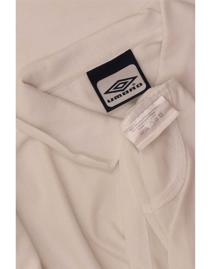 Umbro Polo Homme Large Blanc Polyester Sports