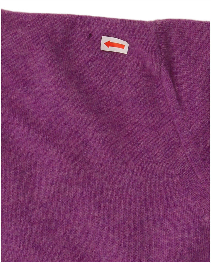 HARMONT & BLAINE Pull col V pour homme en laine violette