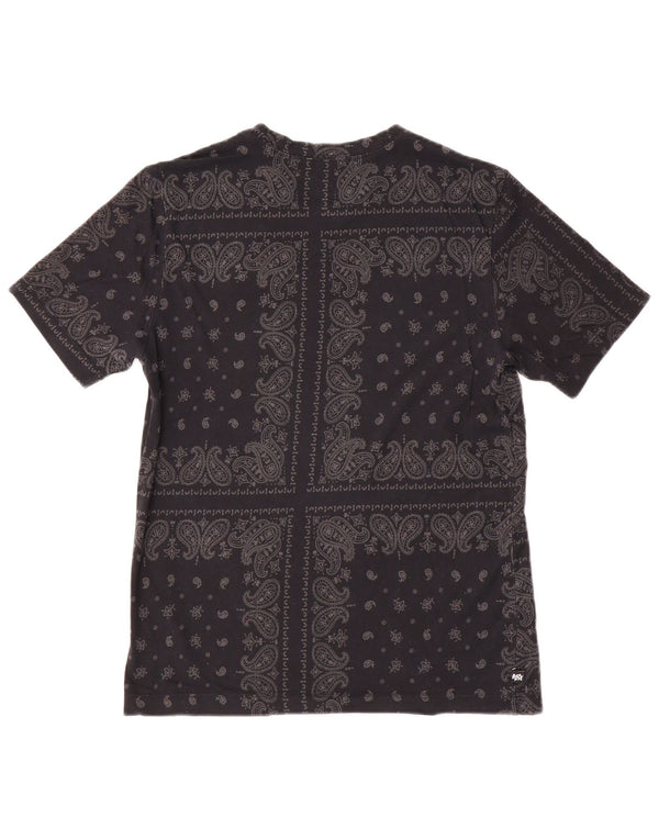 Nike Hommes Dri Fit Graphic T-Shirt Haut Petit Noir Paisley Coton
