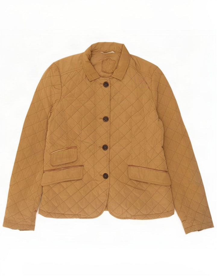 Massimo Dutti Veste matelassée pour femme UK 14 Large Beige Polyester