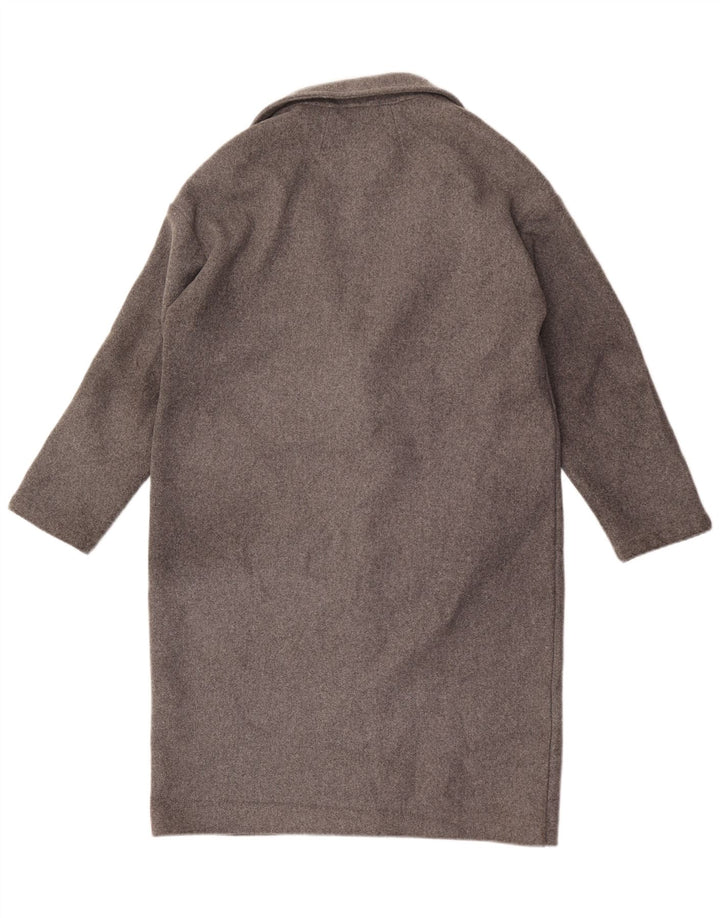Topshop Manteau surdimensionné pour femme UK 10 Petit acrylique moucheté gris
