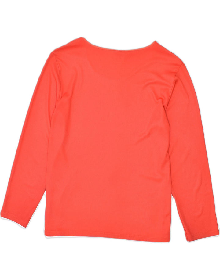 YESSICA Womens Oversized Top Long Sleeve EU 44  Large Red Polyester | Vintage | Thrift | Second-Hand | Used Clothing | Messina Hembry 