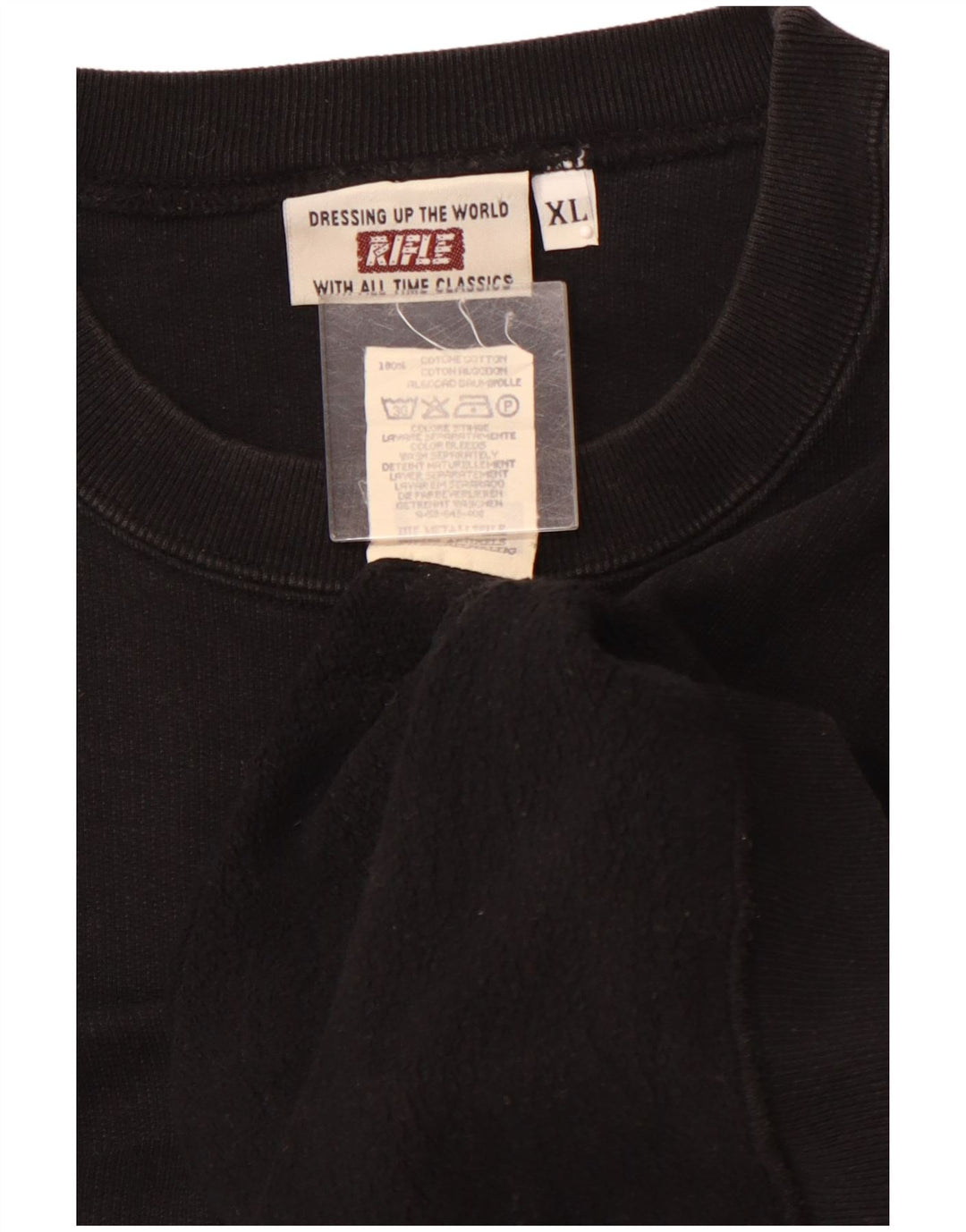 RIFLE Sweat Homme Pull XL Noir Coton