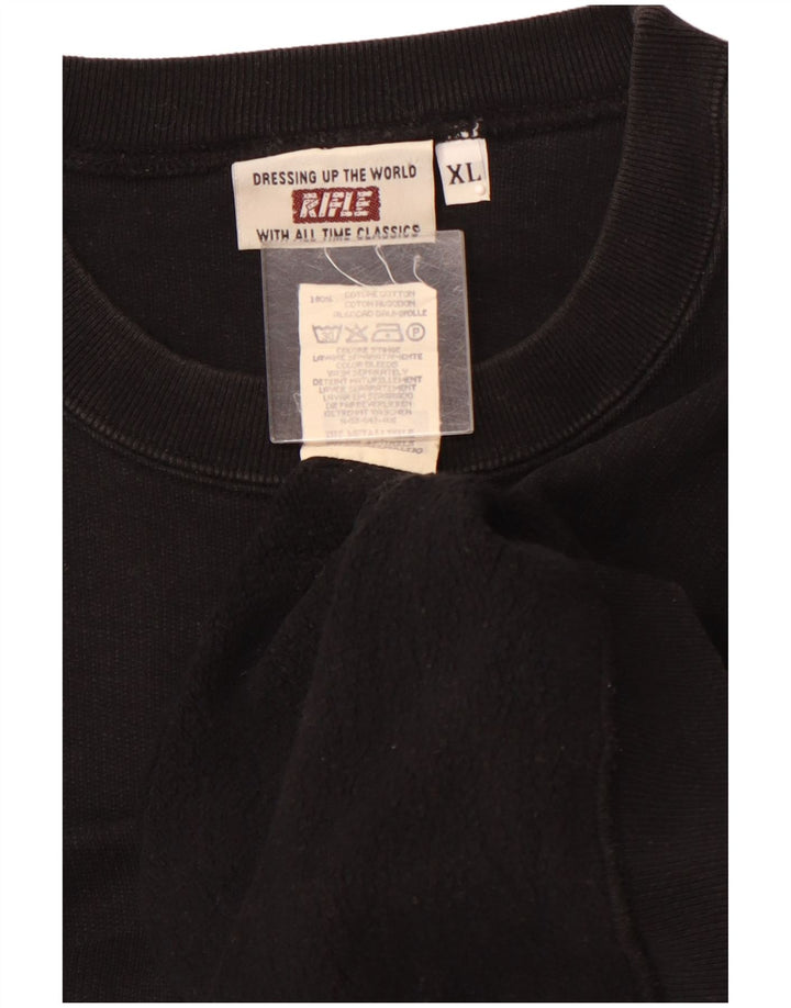 RIFLE Sweat Homme Pull XL Noir Coton