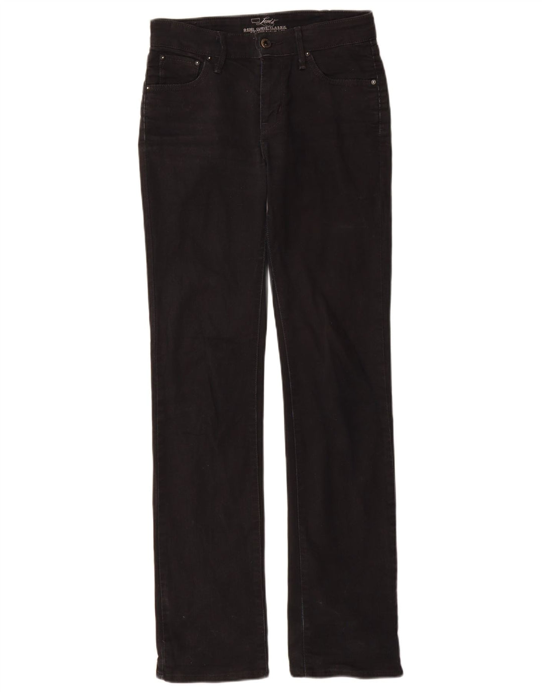 LEVI'S Demi Curve Jean droit coupe classique femme W26 L32 noir