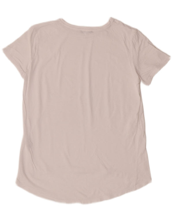 Zara T-Shirt Femme Top UK 10 Petit Coton Blanc
