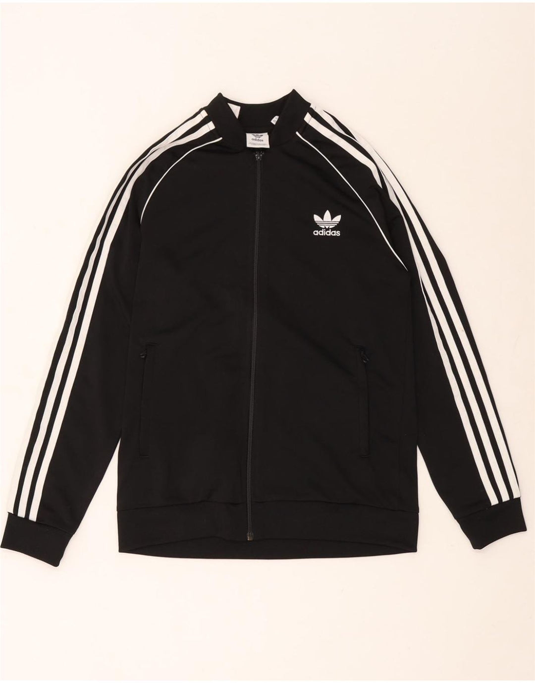 ADIDAS Veste de Survêtement Garçon 13-14 ans Noir Polyester