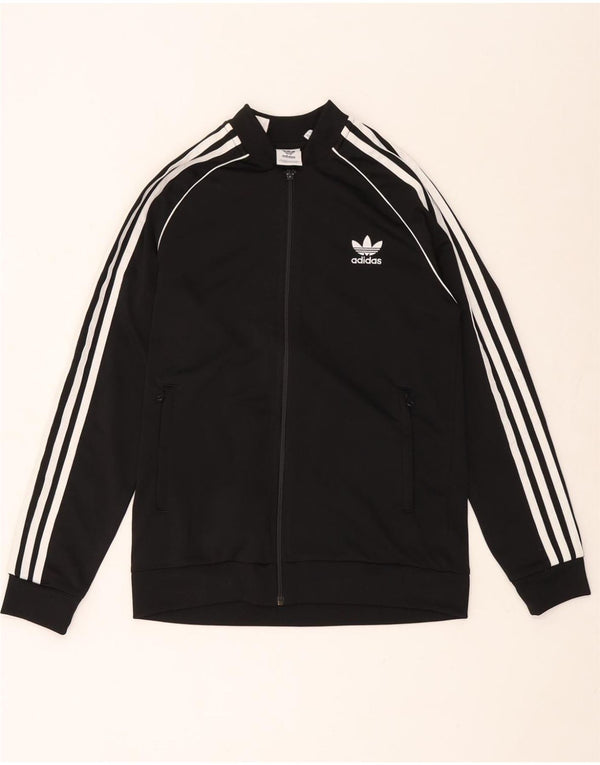 ADIDAS Veste de Survêtement Garçon 13-14 ans Noir Polyester