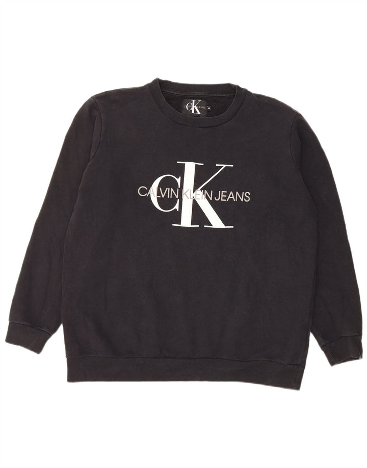 Calvin Klein Jeans Sweat-Shirt Graphique Homme Noir Moyen Coton