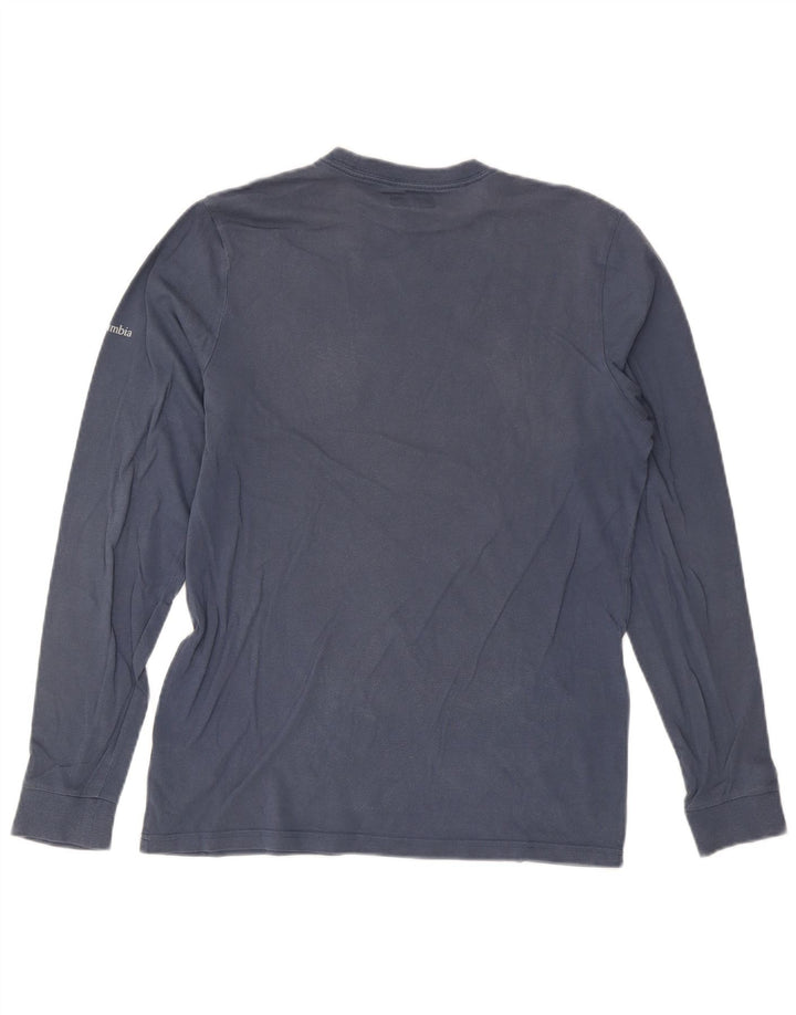 Columbia Haut Graphique à Manches Longues Homme Bleu Moyen Coton