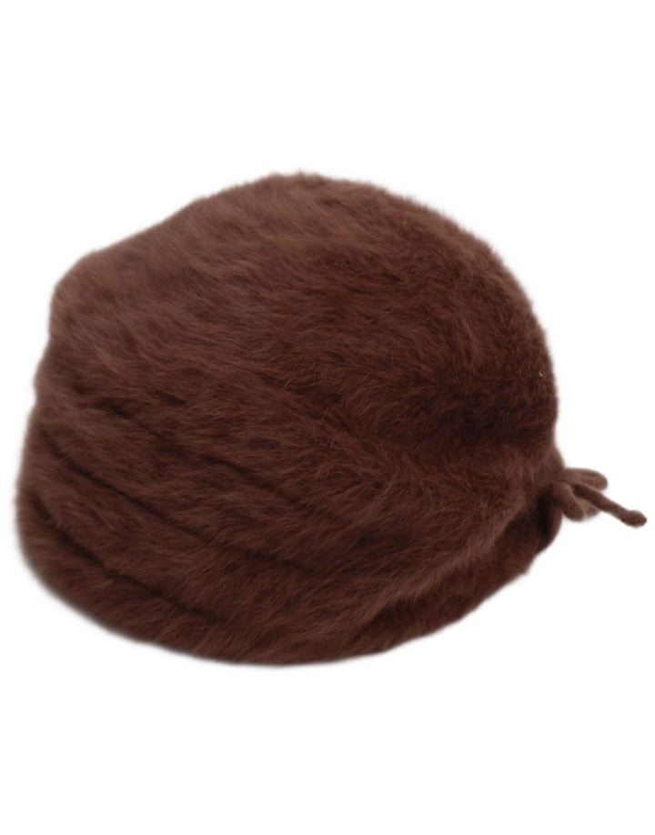 Kangol Bonnet en Fausse Fourrure Femme Marron Moyen