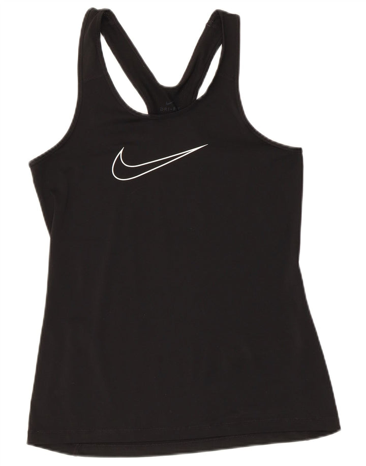 Nike Débardeur graphique pour femme UK 10 Petit Noir Polyester