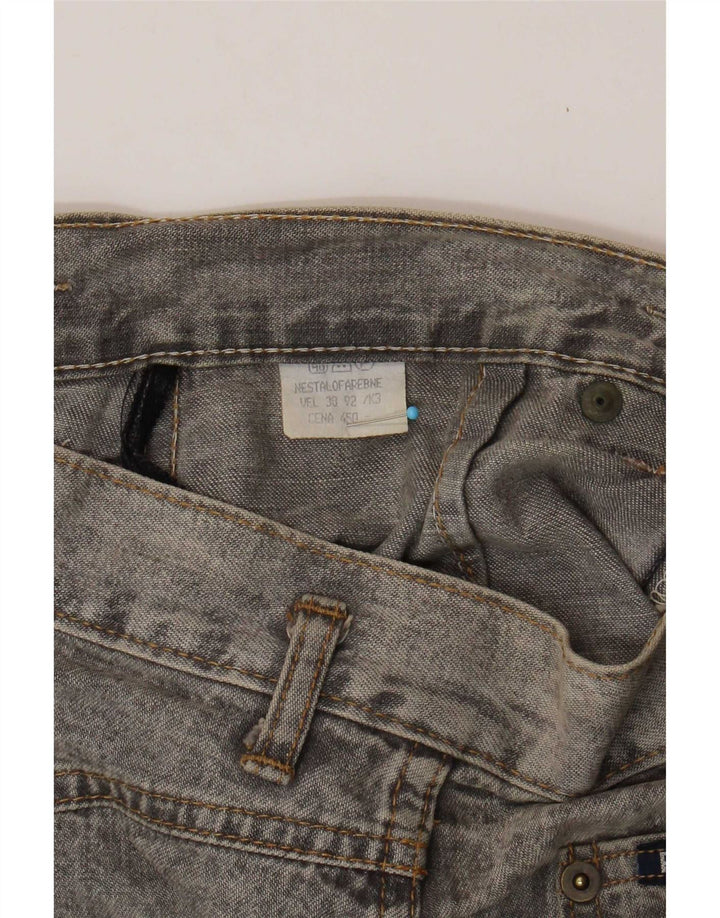 jupe en jean vintage femme W28 gris moyen