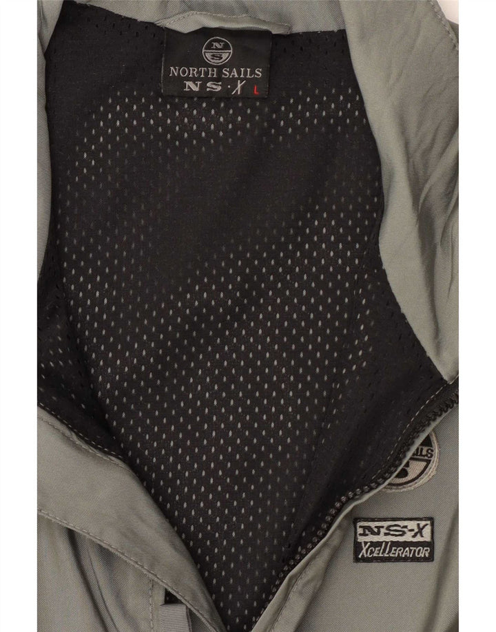 North Sails Veste de survêtement sans manches pour hommes, grand kaki