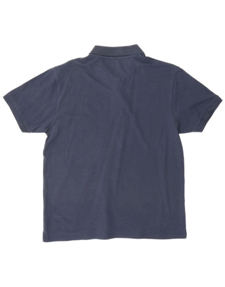 FRENCH CONNECTION Polo Homme XL Bleu Marine Coton