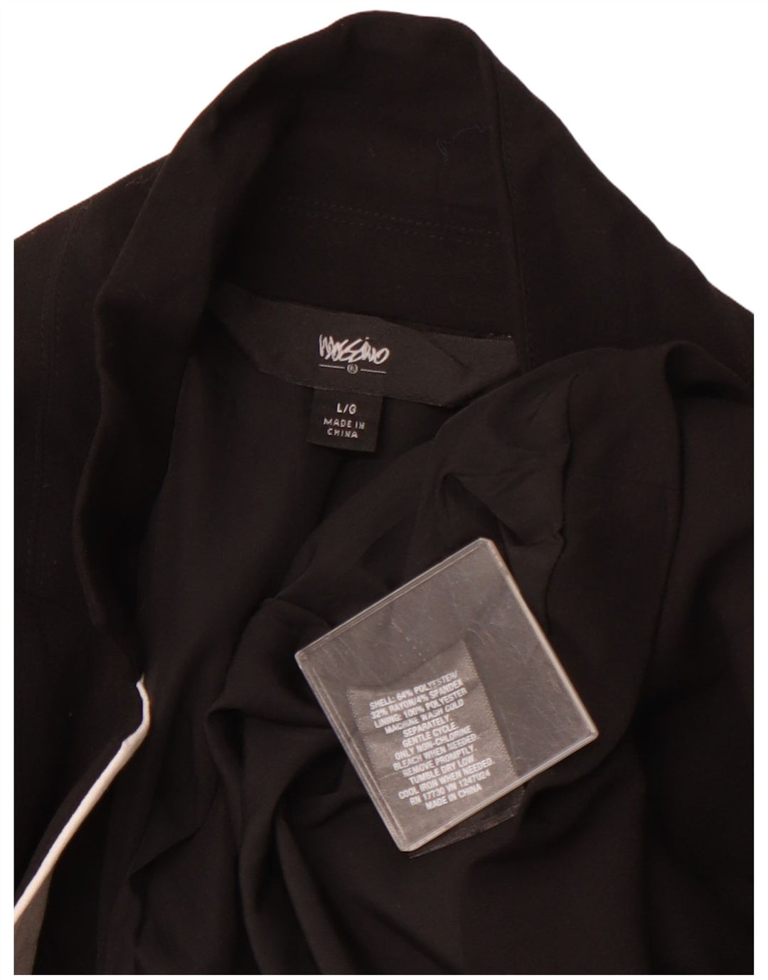 MOSSIMO Veste Blazer 1 Bouton pour Femme UK 16 Large Noir Colorblock