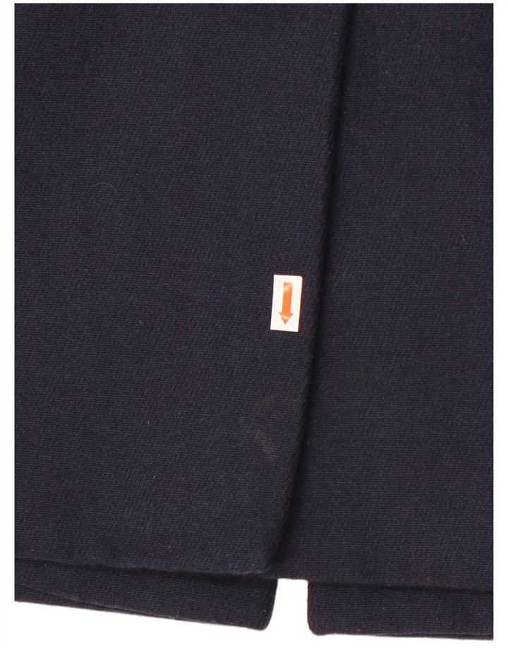 Hobbs Veste blazer longue à 1 bouton pour femme UK 8 Small Bleu marine Polyester