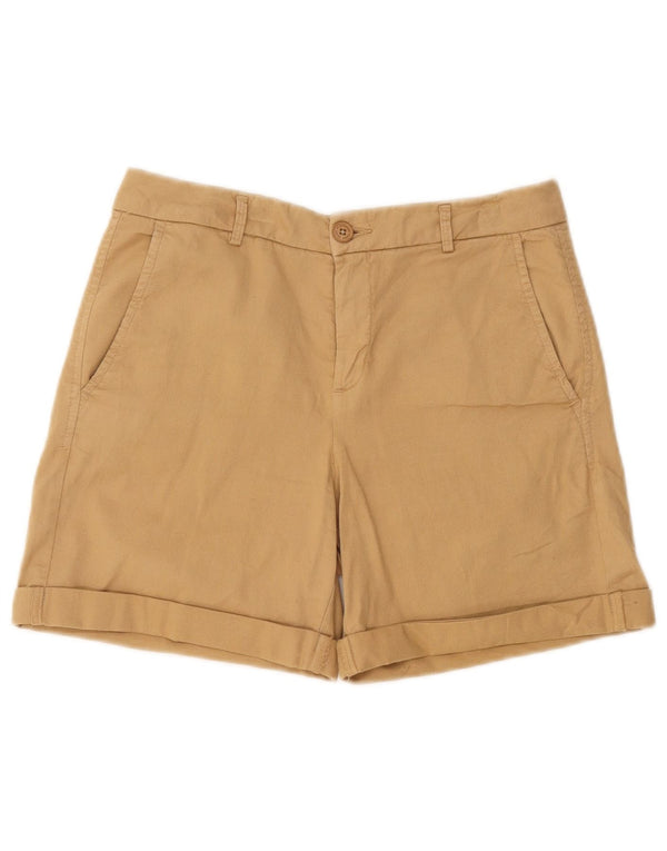 Benetton Short Chino Femme UK 6 XS W25 Coton Beige