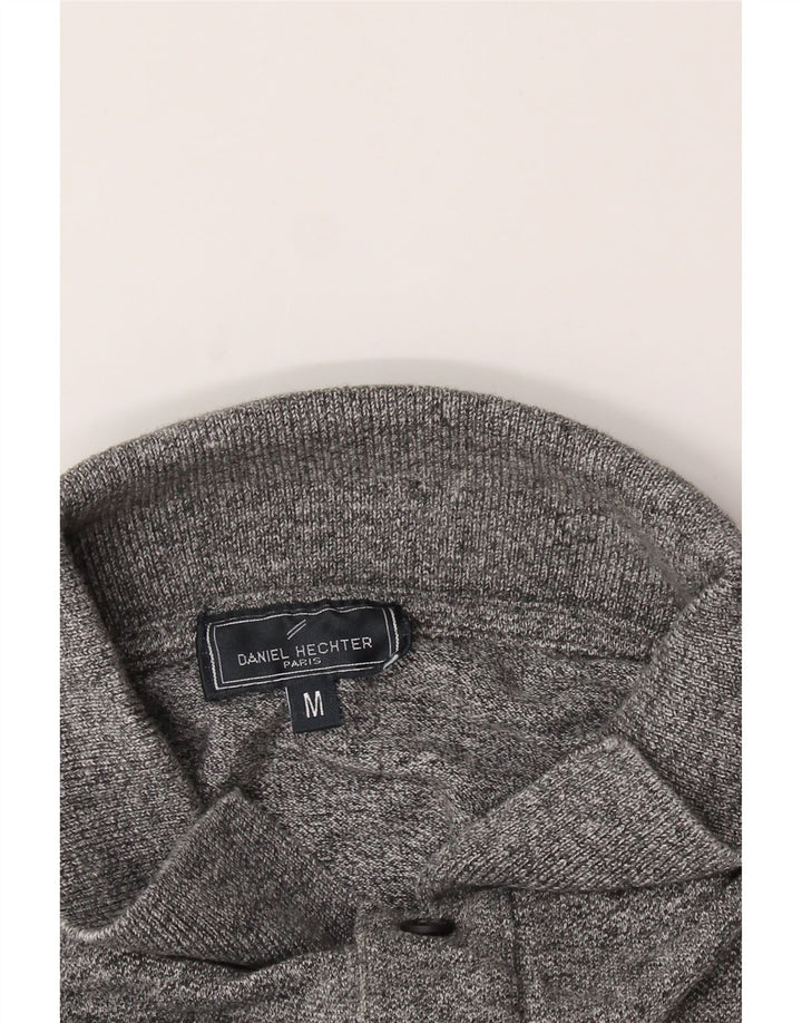 DANIEL HECHTER Mens Polo Shirt Medium Grey Cotton Vintage Daniel Hechter and Second-Hand Daniel Hechter from Messina Hembry 