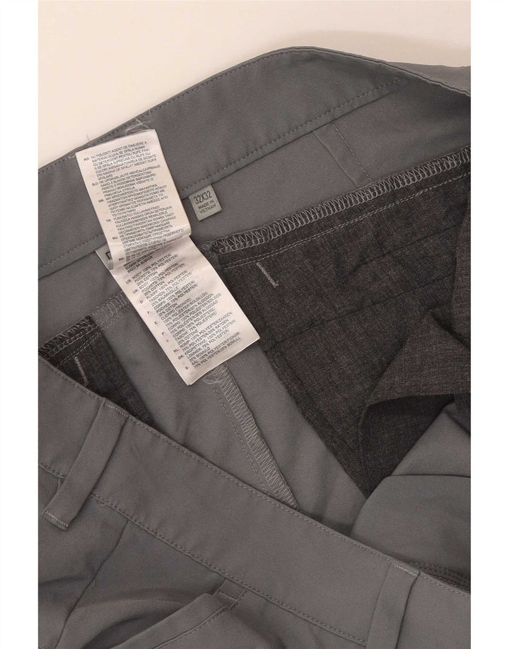 Adidas Pantalon Chino Slim Homme W32 L29 Gris Polyester