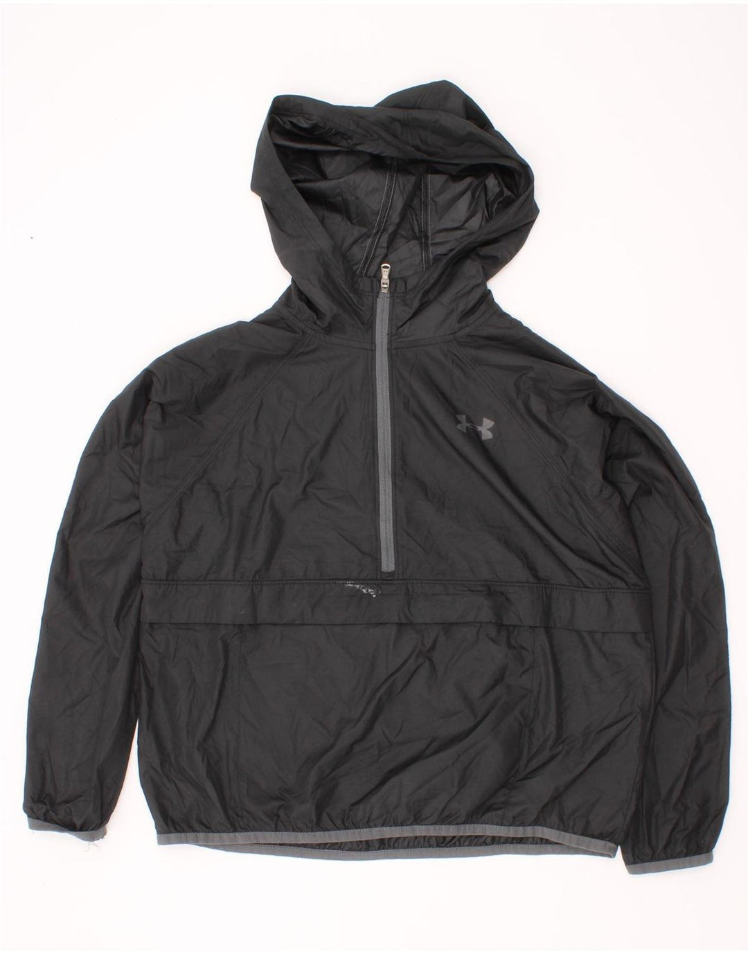 Under Armour Veste de Pluie Anorak à Capuche Garçon 7-8 Ans Petit Noir Polyester