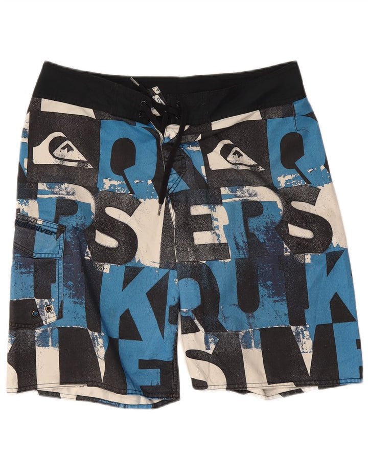 Quiksilver Short de Bain Graphique Homme Large Noir Polyester
