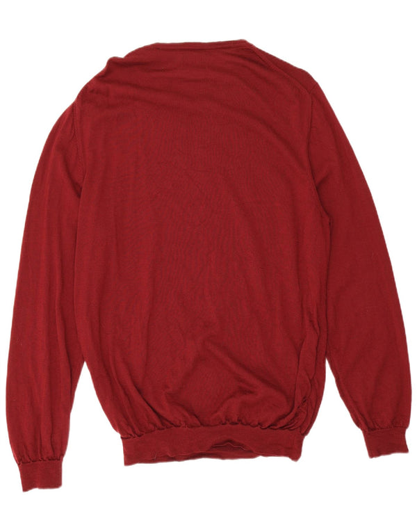 Gant Pull col bateau pour homme XL en laine mérinos bordeaux