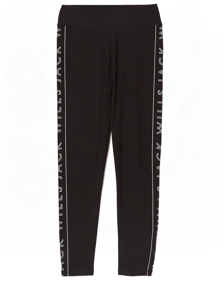 Jack Wills Leggings graphiques pour femmes UK 12 Polyester noir moyen