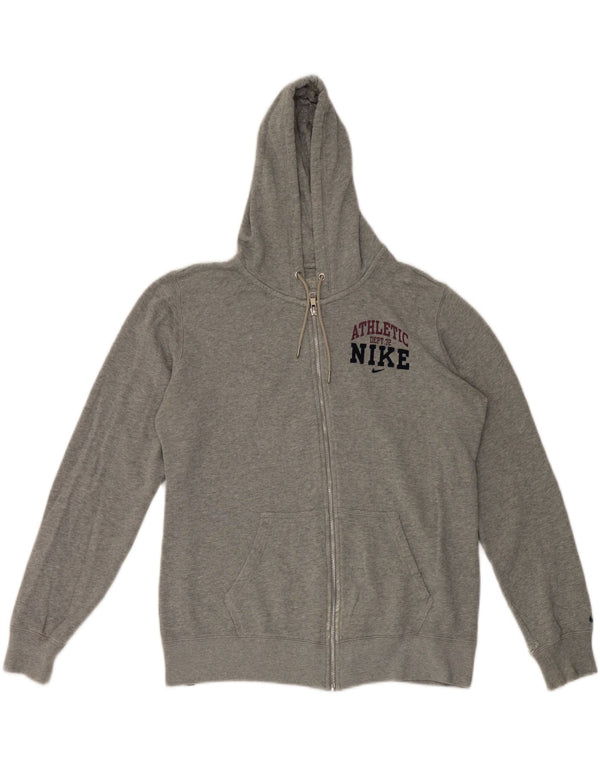Nike Pull à capuche zippé pour femme UK 18 XL Gris Coton