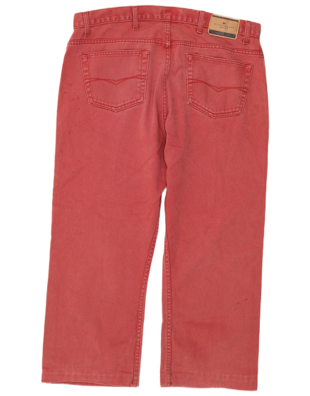 Marks & Spencer Jean Court Bleu Harbor Homme W38 L24 Coton Rouge