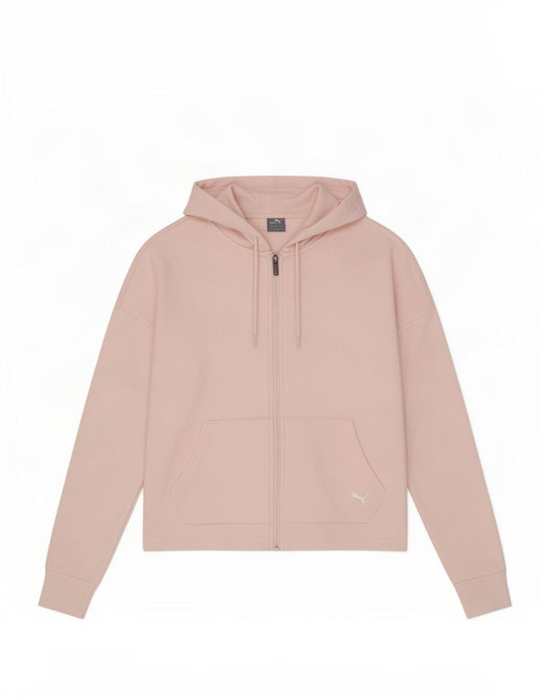 Puma Pull à capuche zippé pour femme UK 16 Large Rose