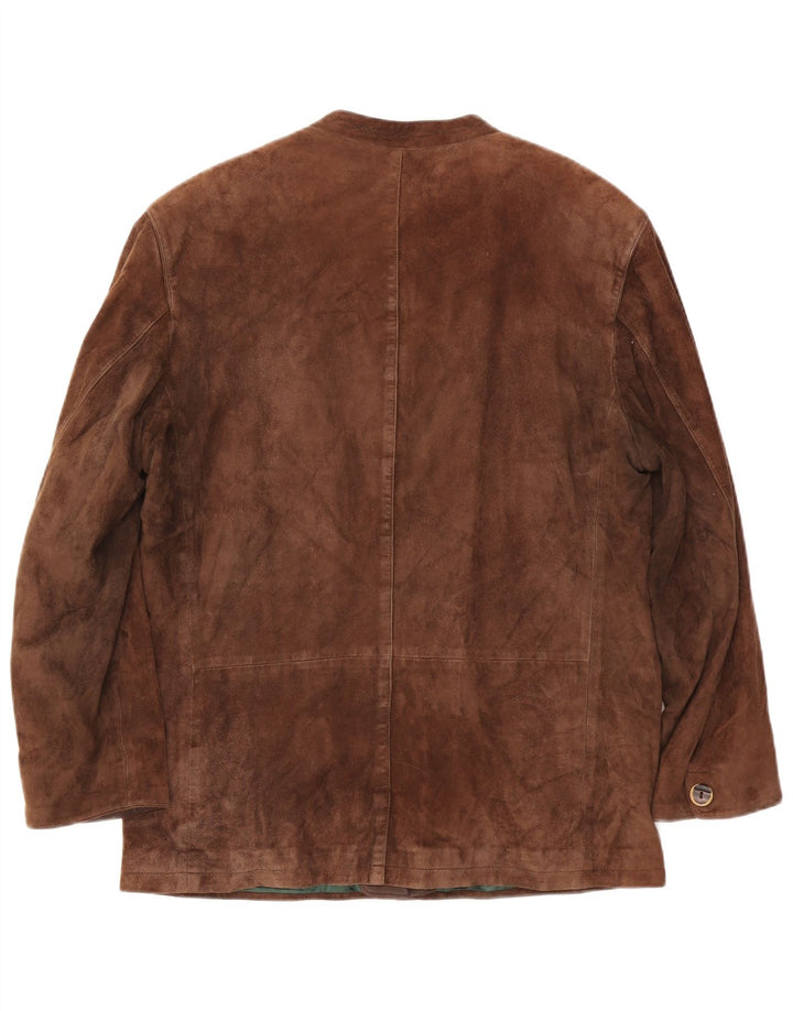 Schneiders Veste en daim pour homme UK 44 2XL Marron Cuir Classique