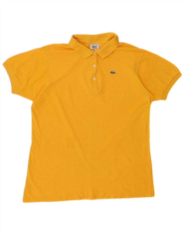 LACOSTE Polo Femme Taille 44 Grand Jaune Coton