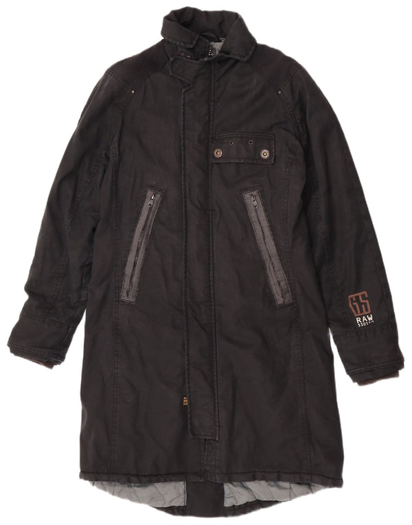 G-Star Manteau coupe-vent pour femme UK 40 Large Noir Coton
