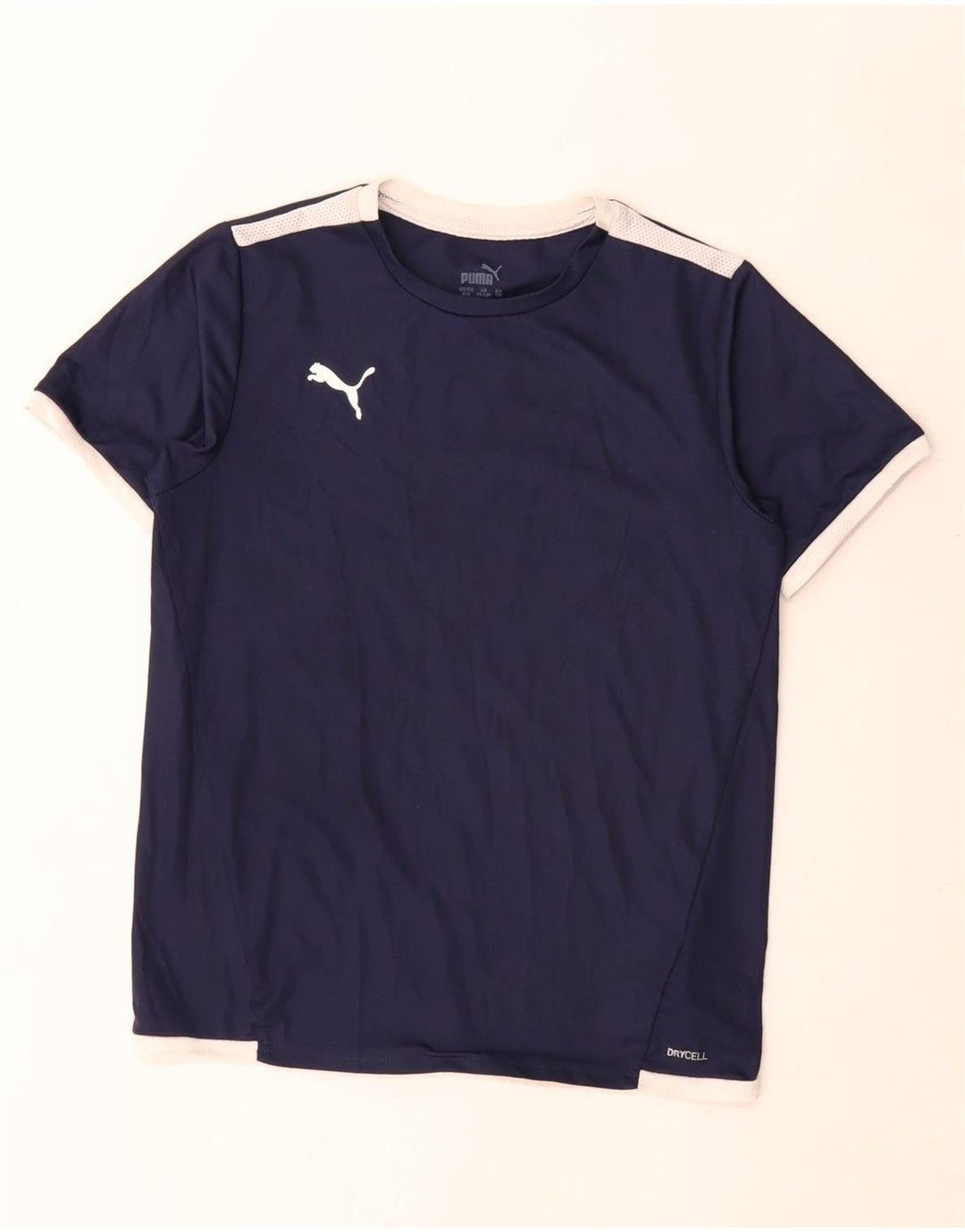 Puma T-Shirt Garçon 11-12 ans Bleu Marine Colorblock Polyester
