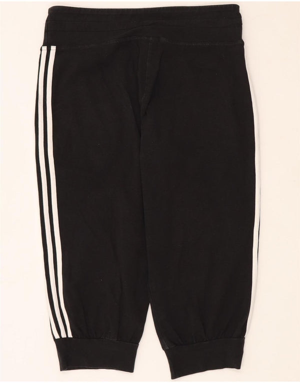ADIDAS Pantalon de survêtement Capri pour femme UK 16 Large Noir Coton