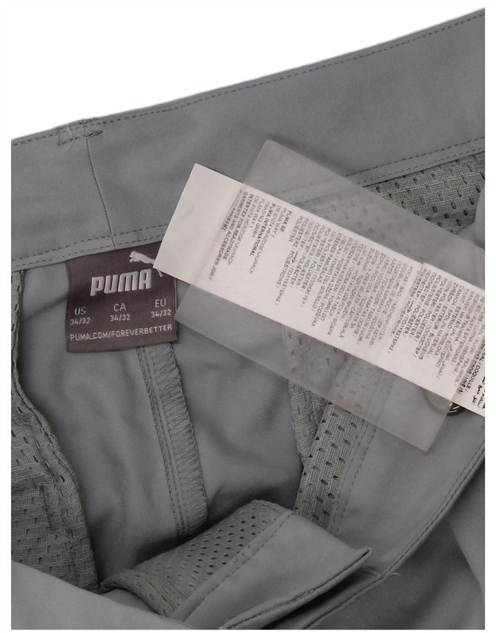 Puma Pantalon Chino Slim Homme W34 L32 Gris Polyester