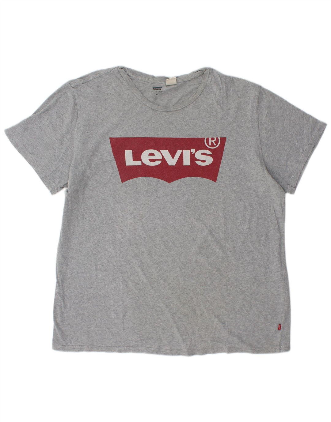 Levi's T-Shirt Graphique Top XL Homme Gris Moucheté Coton