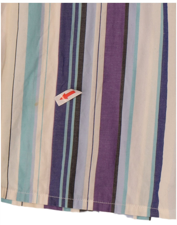 Paul Smith Chemise à manches courtes en coton rayé multicolore moyen