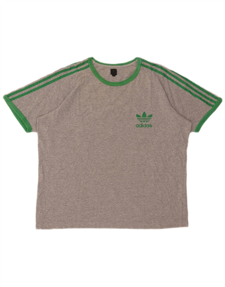 Adidas T-Shirt Homme Top XL Gris Coton