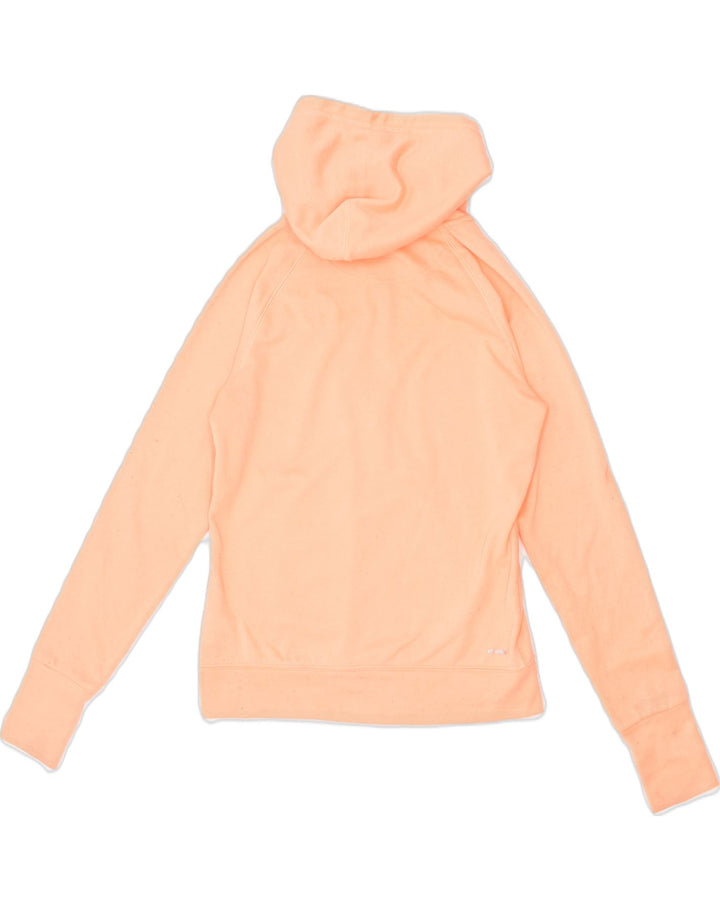 ADIDAS Womens Zip Hoodie Sweater UK 6 XS Orange Polyester | Vintage | Thrift | Second-Hand | Used Clothing | Messina Hembry 