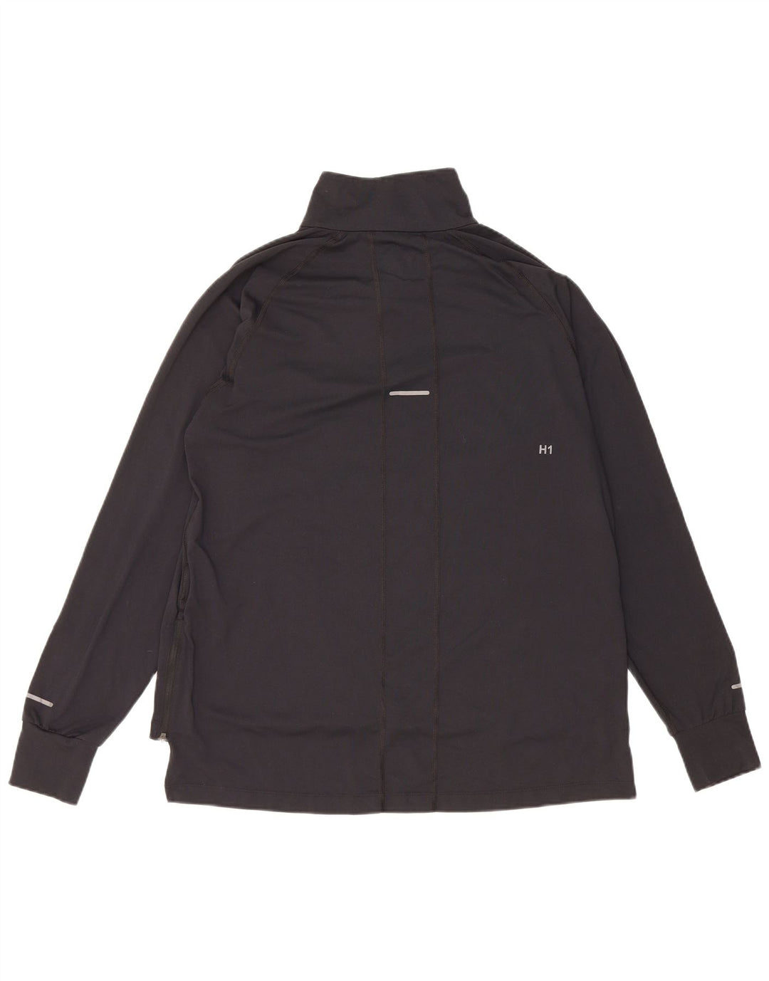 Asics Haut de survêtement à col zippé pour homme XL Noir Polyester