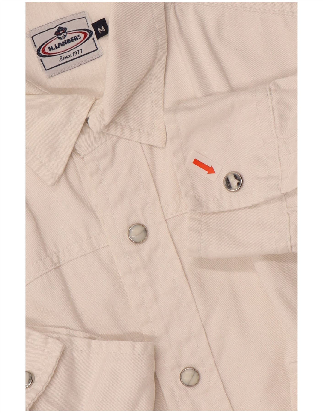 vintage Chemise en jean homme coton blanc moyen