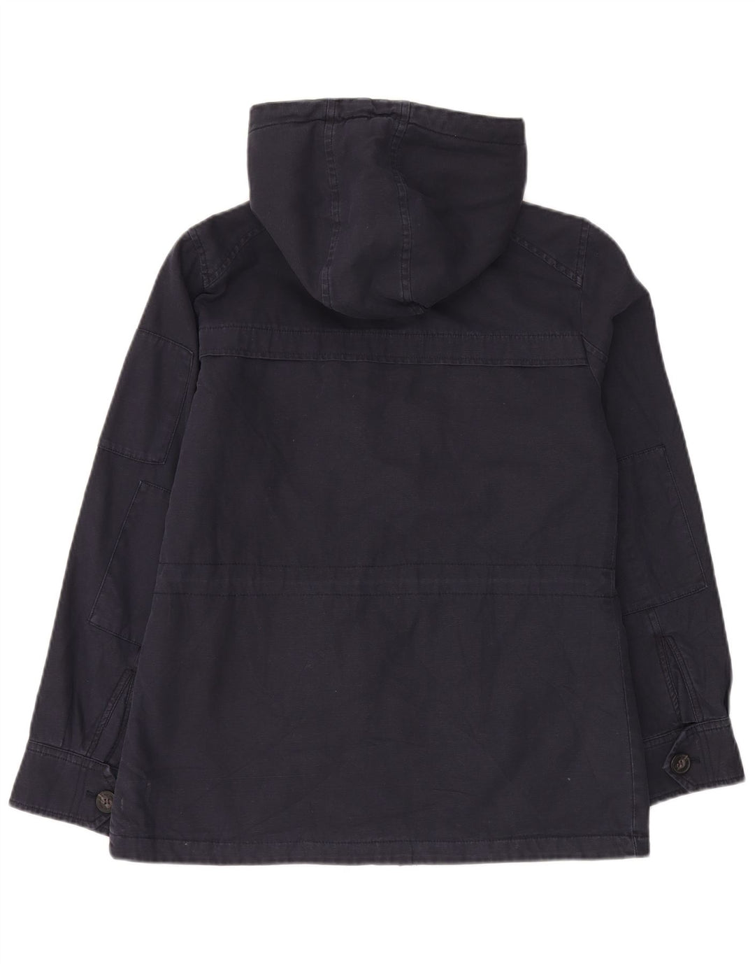 Levi's Veste Utility À Capuche Femme UK 14 Bleu Marine Moyen Coton