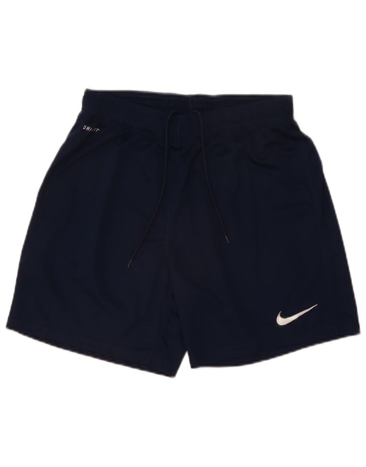 Short de sport Nike Dri Fit pour hommes, petit, bleu marine, en polyester