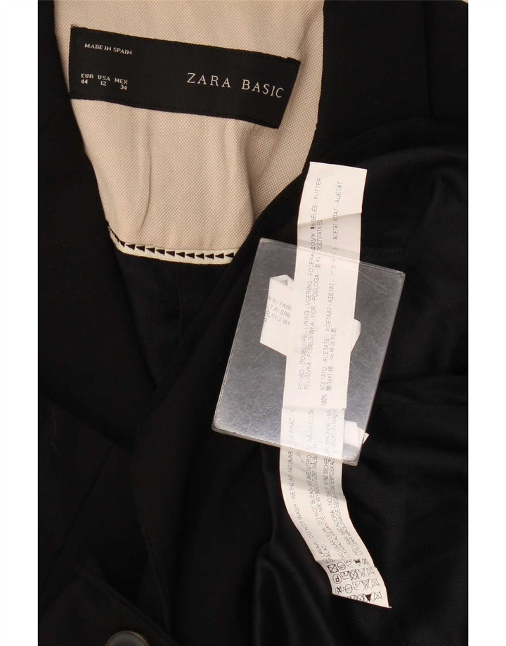 Zara Veste Blazer 1 Bouton Femme EU 44 XL Noir