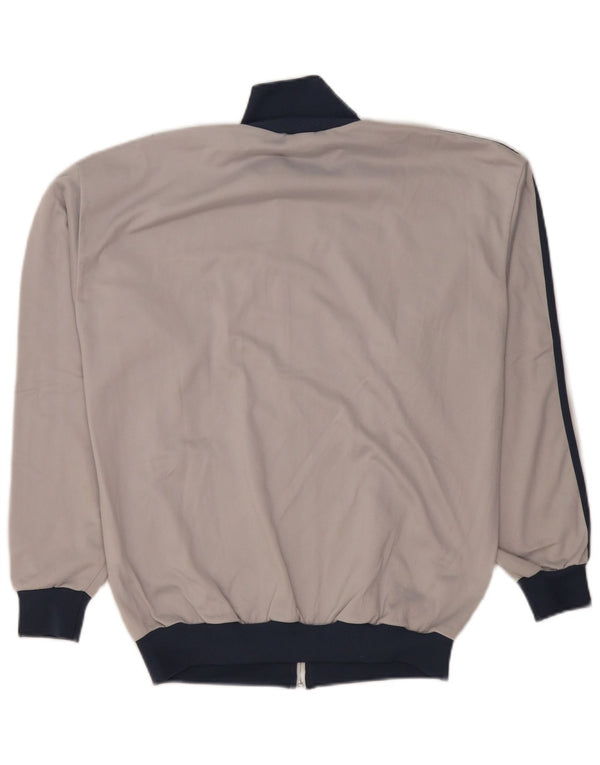 Adidas Veste de survêtement pour homme UK 38/40 Gris moyen Polyester
