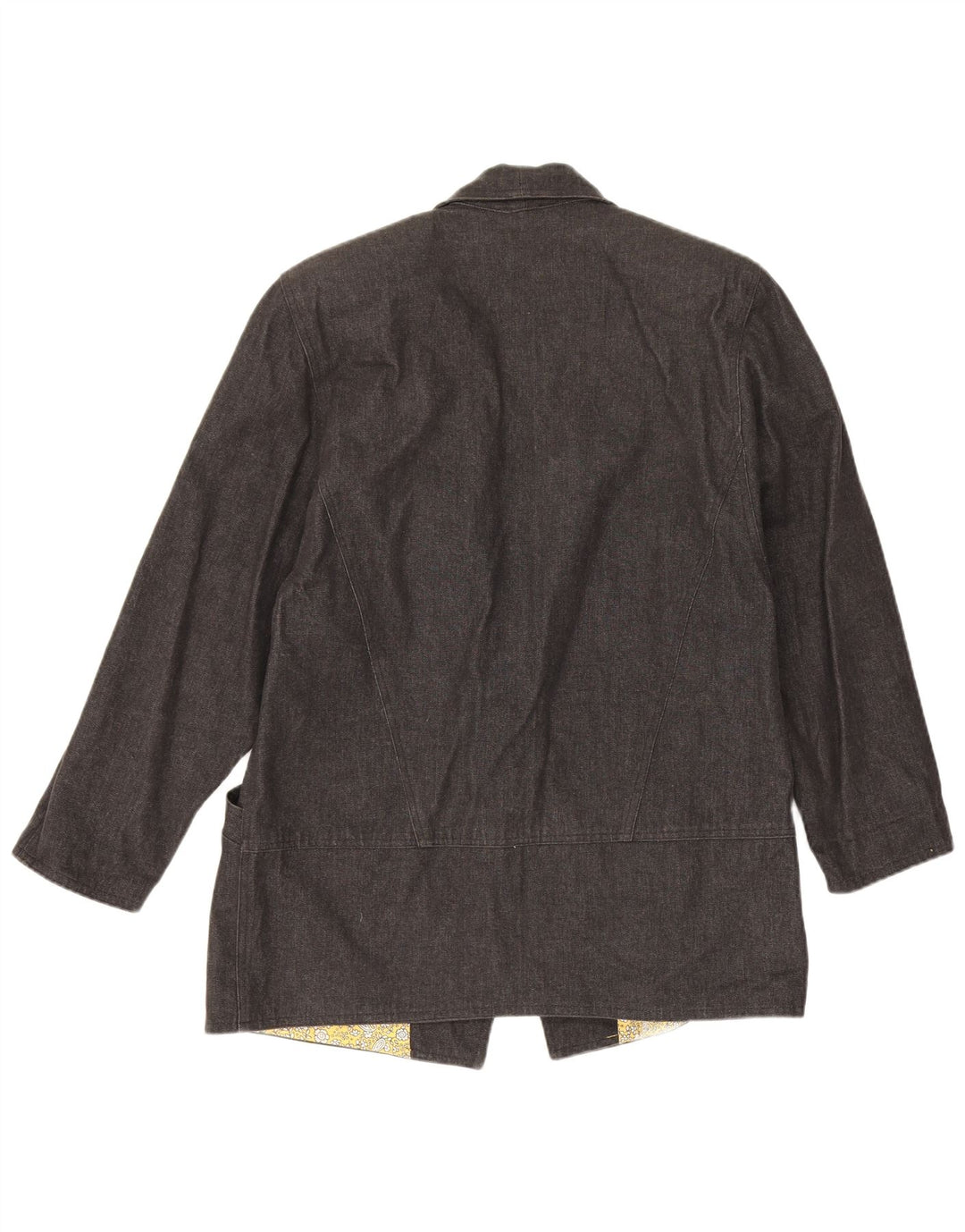 vintage Femmes 1 Bouton Blazer Veste UK 16 Grand Gris