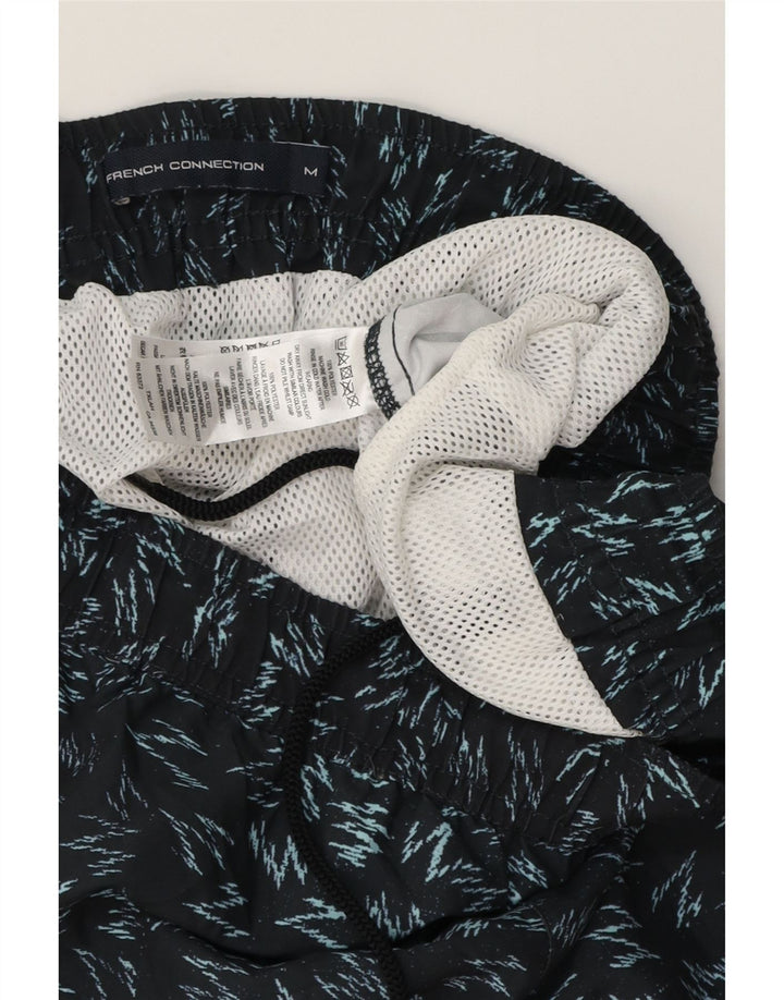 FRENCH CONNECTION Short de Bain Homme Polyester Moucheté Noir Moyen