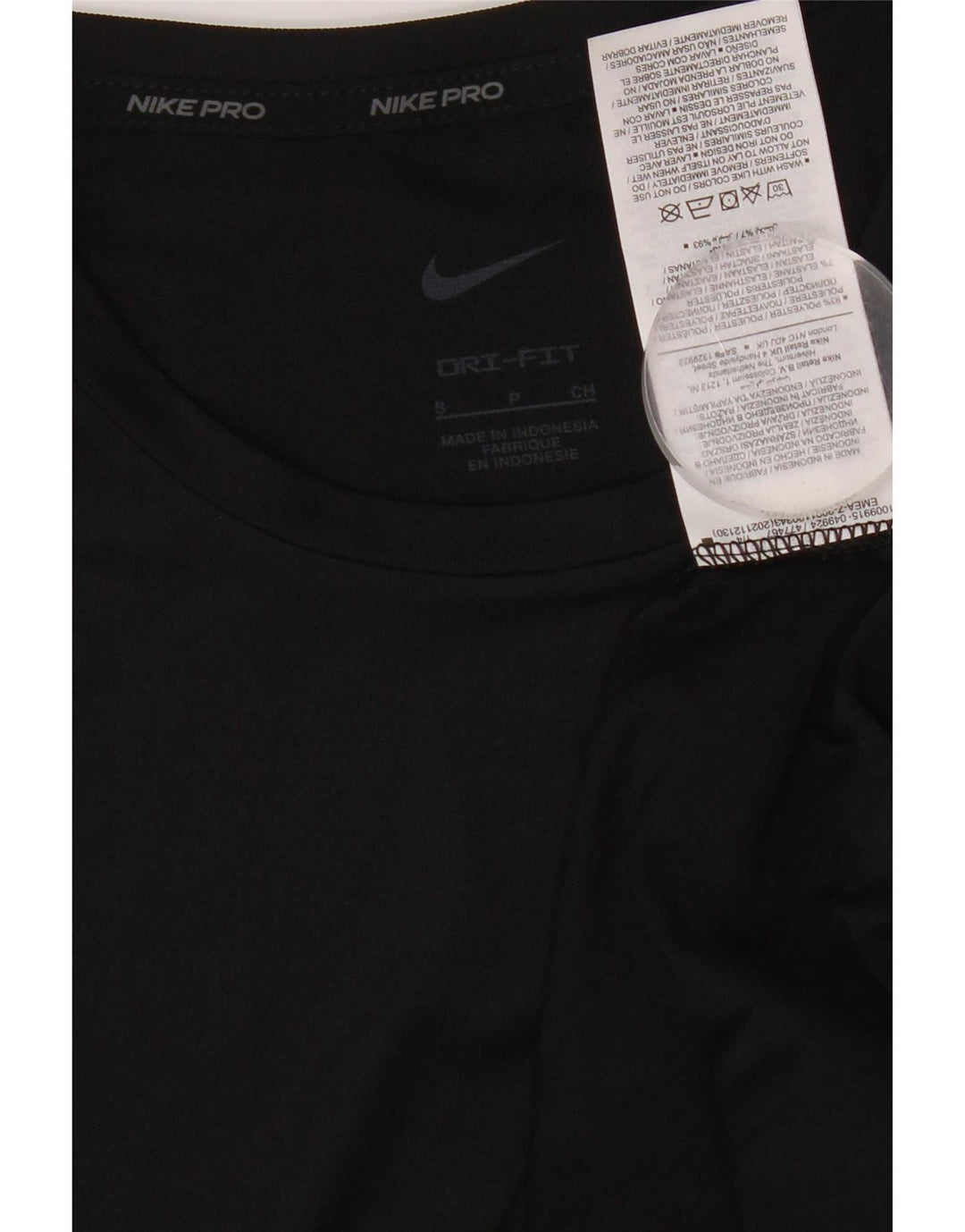 Nike Hommes Dri Fit T-Shirt Haut Petit Noir Polyester